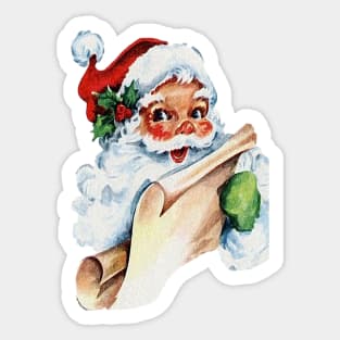 Santa Claus Naughty List Sticker